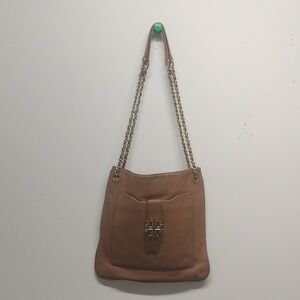 Tory Burch brown leather shoulder bag/crossbody/clutch bag